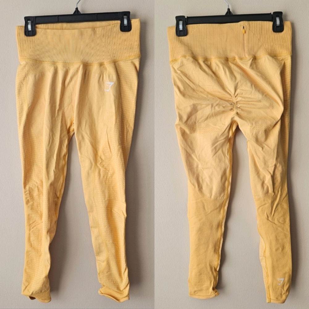 Gymshark Yellow Leggings (L)